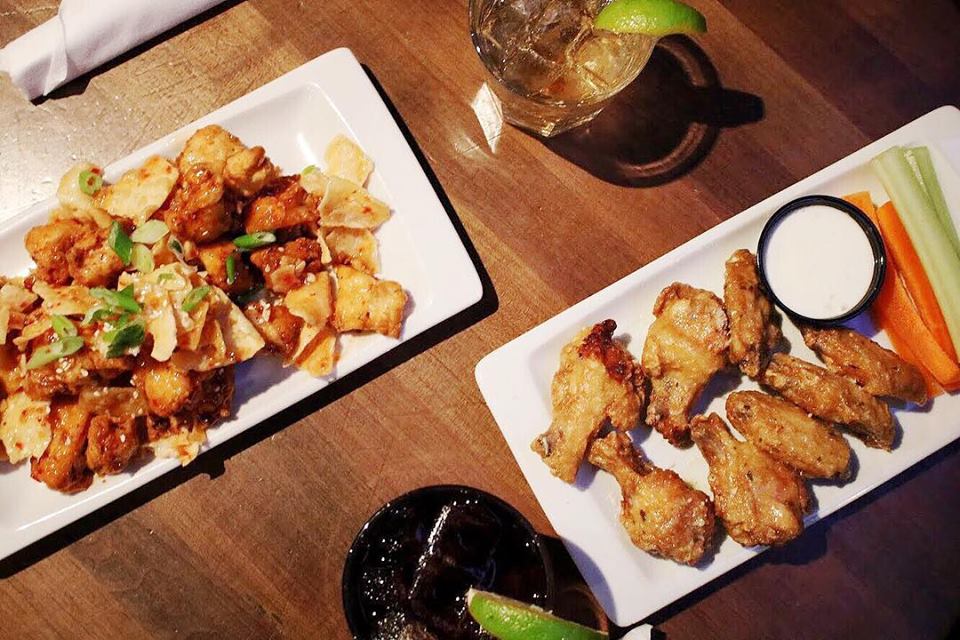 Two plates with meals